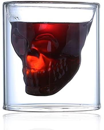 Vaso Calavera Cristal