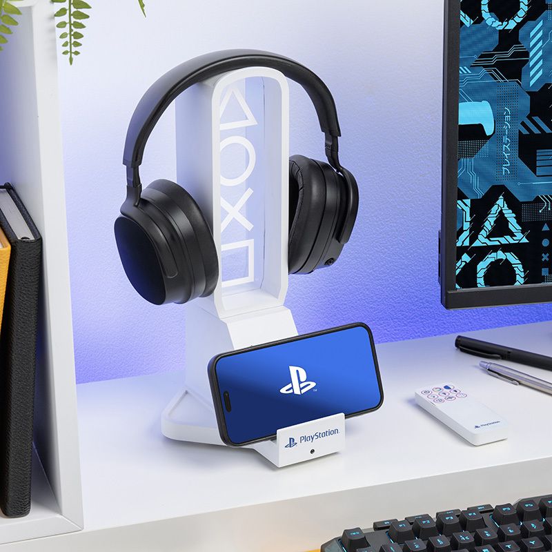 Playstation 3 en 1 Lampara, Soporte de telefono y soporte de audifonos