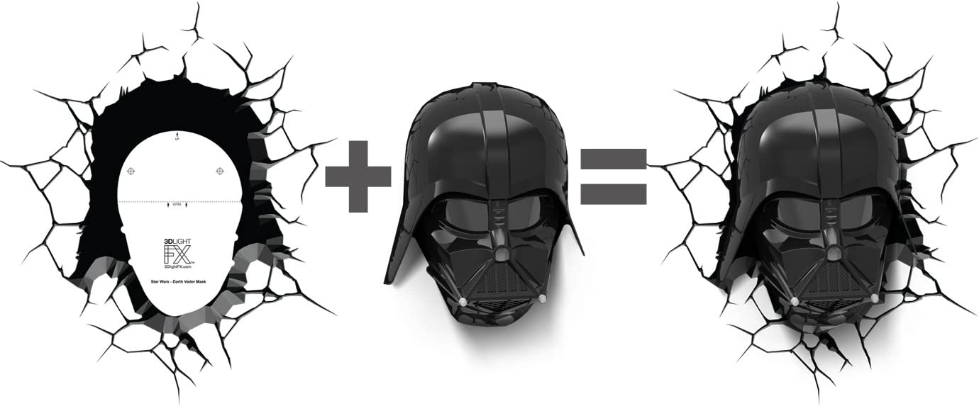Lampara Cabeza Darth Vader de Pared