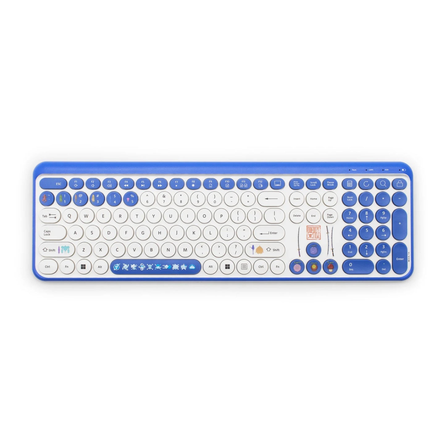 Set inalambrico para computadora One Piece( Mousepad, teclado, Mouse )
