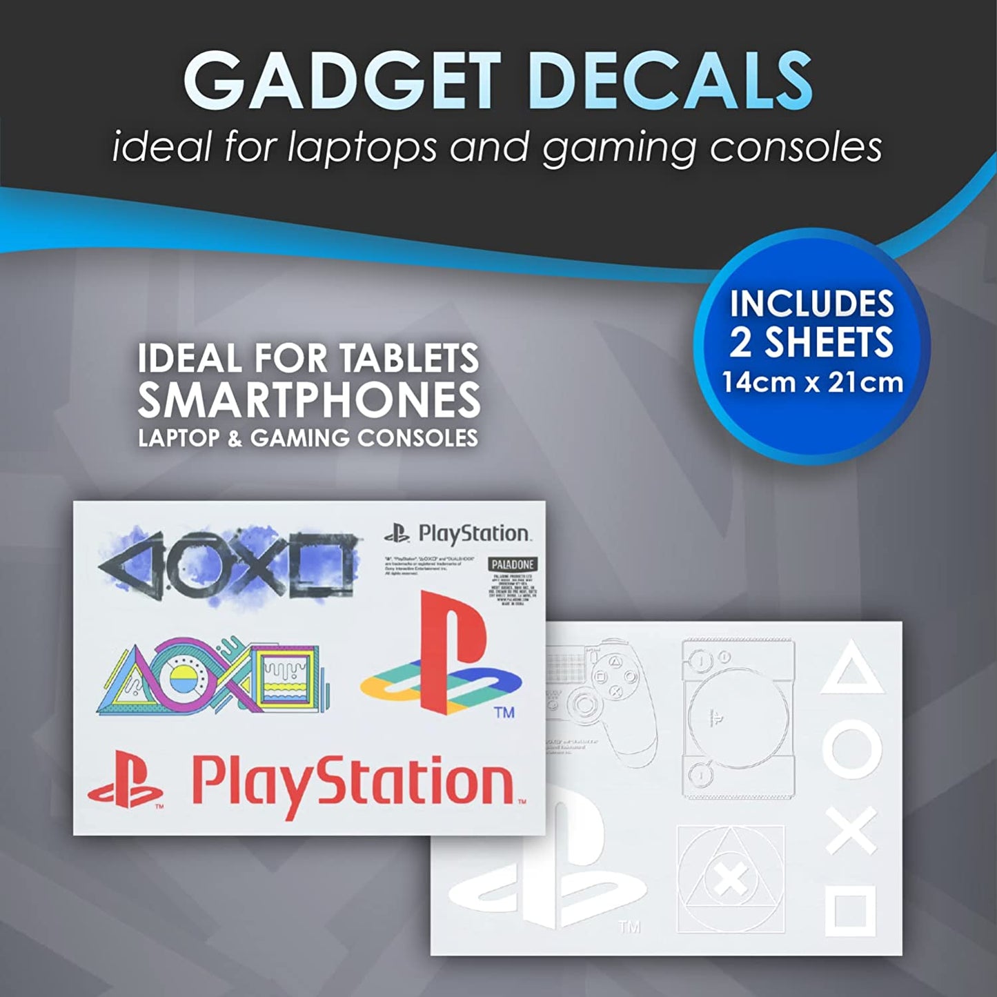 Set lampara botella y stickers playstation