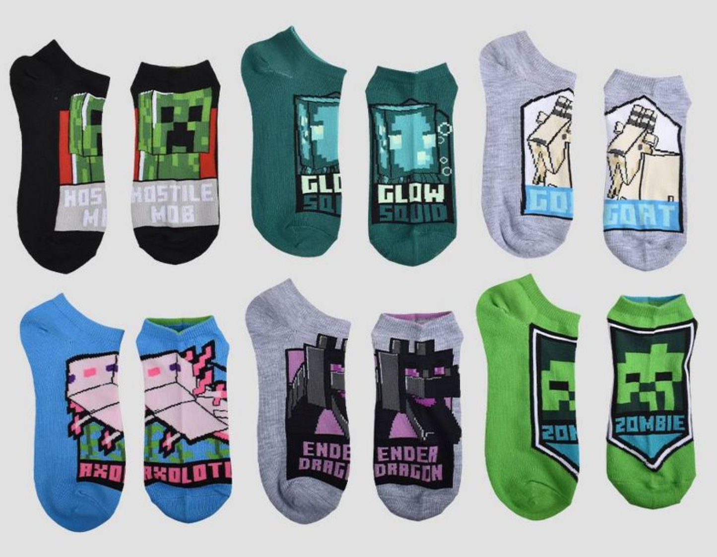 Medias Minecraft 6 pack