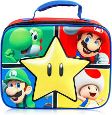 Lonchera Super Mario 3D Estrella y personajes