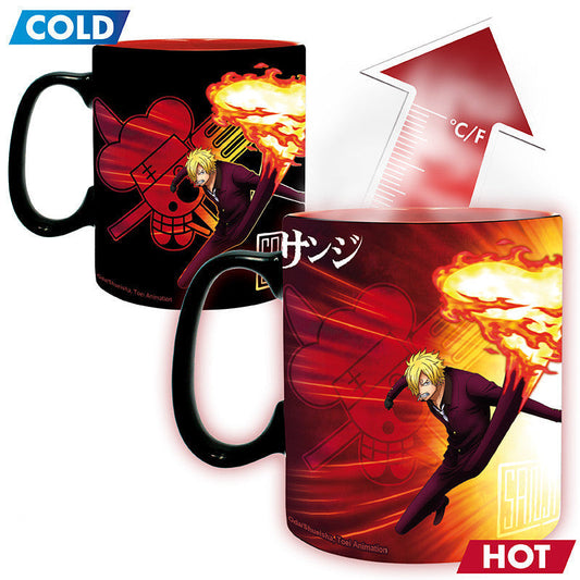 Taza Change color One Piece Zoro & Sanji