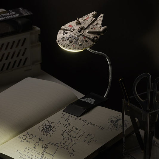 lampara de libro, luz de lectura Star wars Millenium Falcon