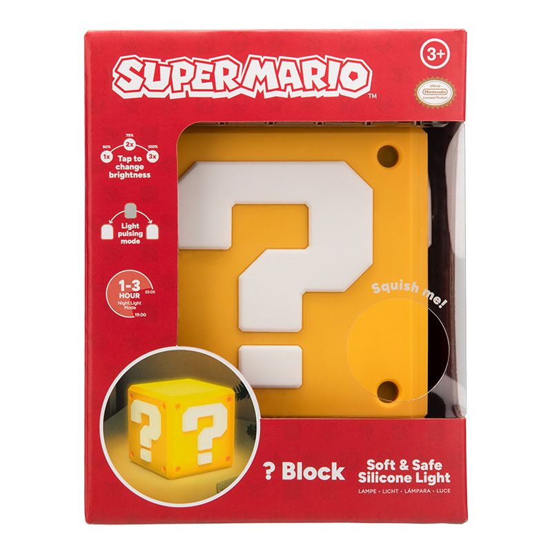 Lampara Super Mario Question Block Squishy